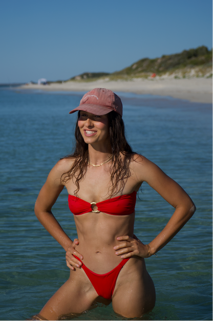 Sol Bandeau Top - Red